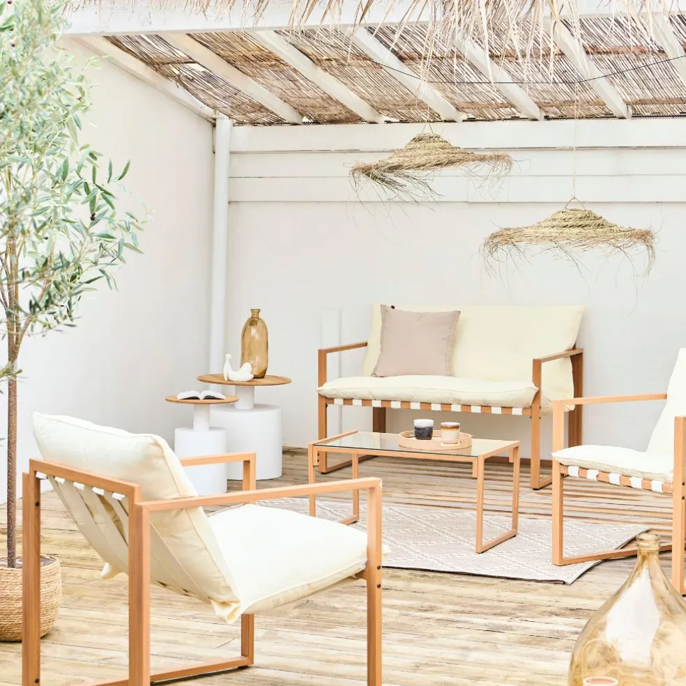 Suspension en osier d70cm naturel