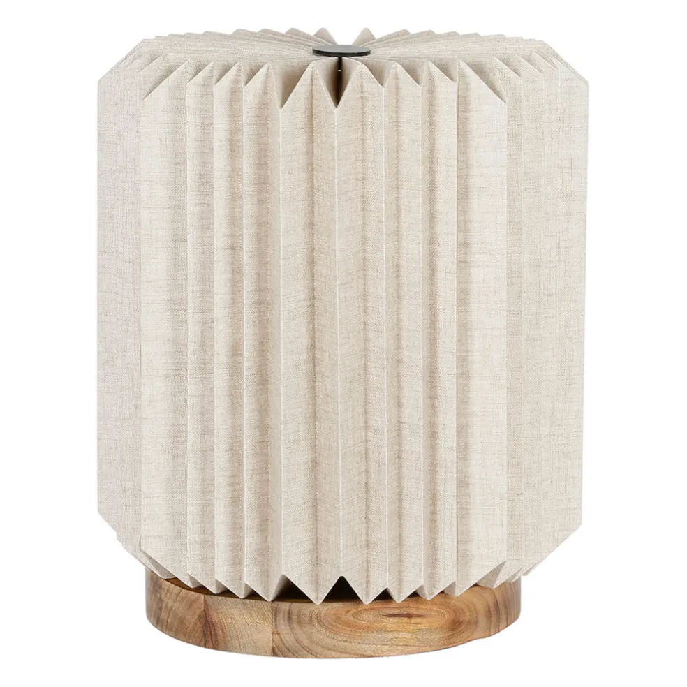 Suspension en papier et lin naturel d56xh20cm - Fontelo