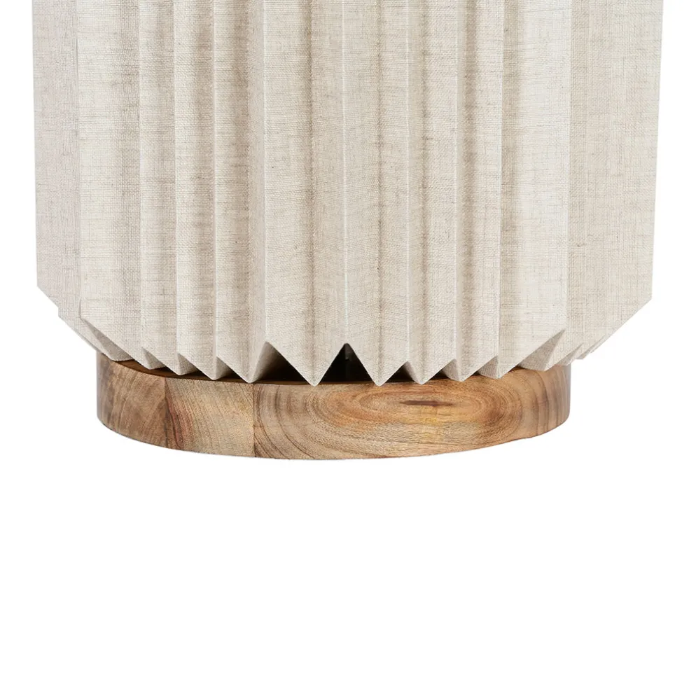 Suspension en papier et lin naturel d56xh20cm - Fontelo