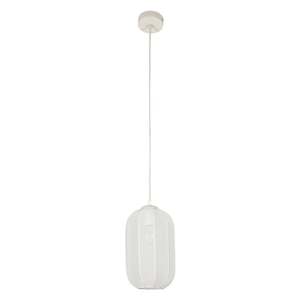 Suspension en polyester et fer blanc h34cm - Organic