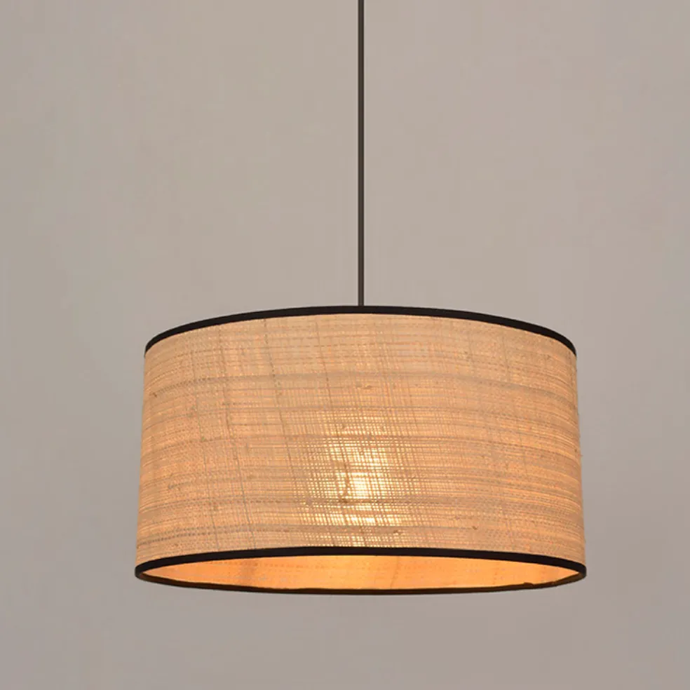 Suspension en raphia naturel d38cml - Cylindre
