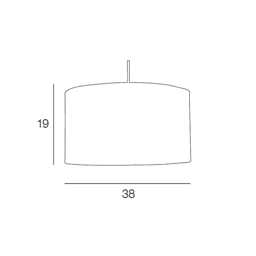 Suspension en raphia naturel d38cml - Cylindre