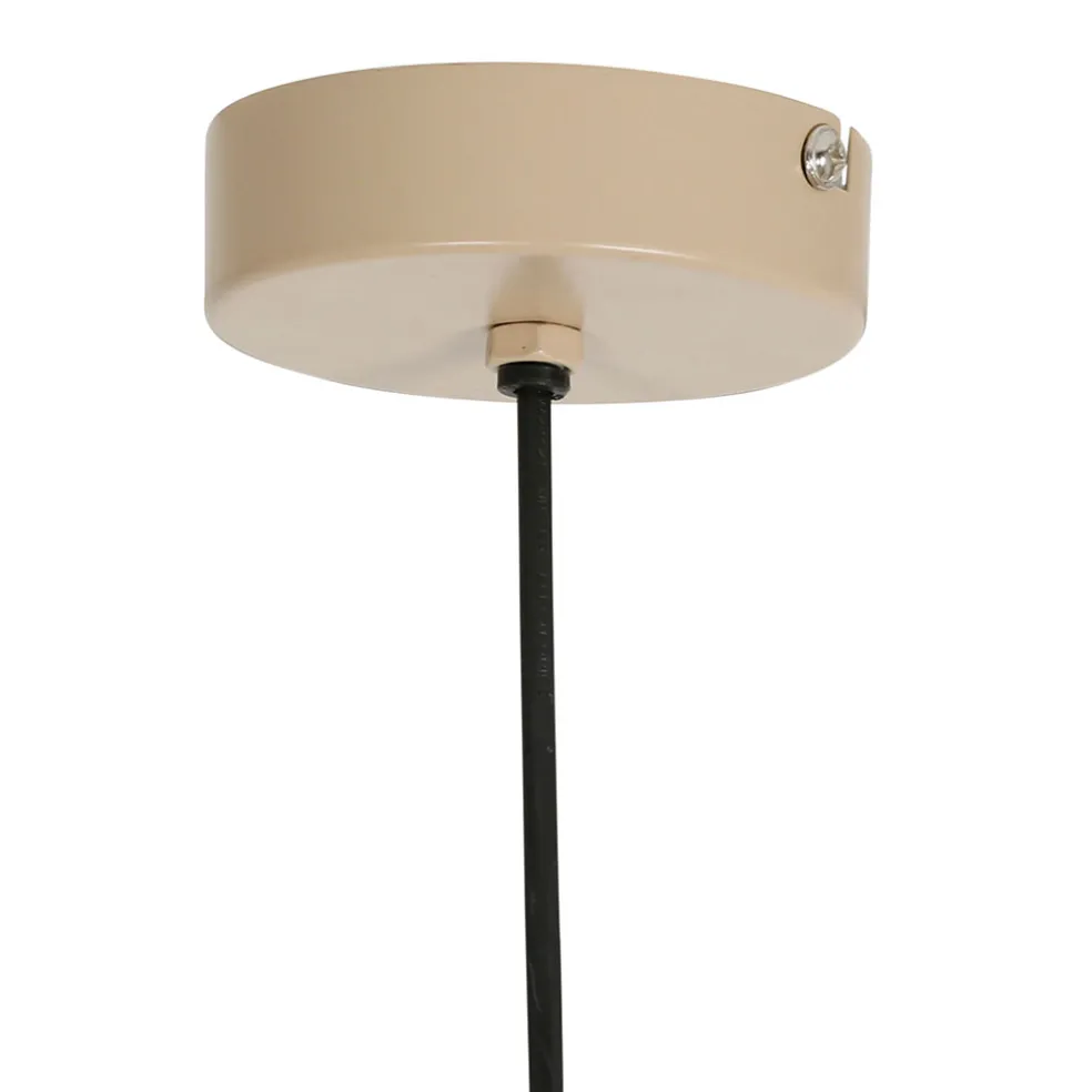 Suspension en rotin naturel et fer d34cm - Bohème