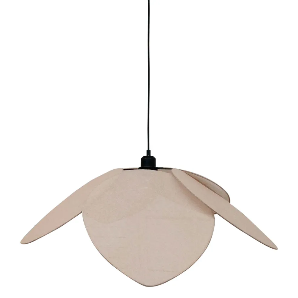 Suspension en tissu et fer d70cm naturel - Japandi