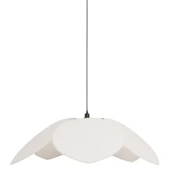 Suspension en tissu et frêne d110x39cm écru - Bouclette