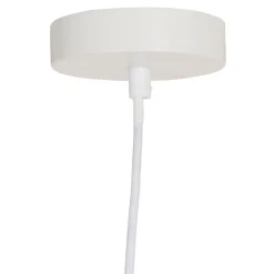 Suspension en verre et fer d25x16cm écru - Atelier