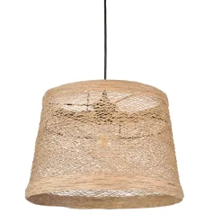 Suspension ficelle tressée d35cm naturel - tambour