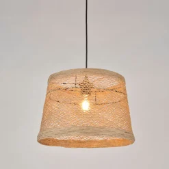 Suspension ficelle tressée d35cm naturel - tambour