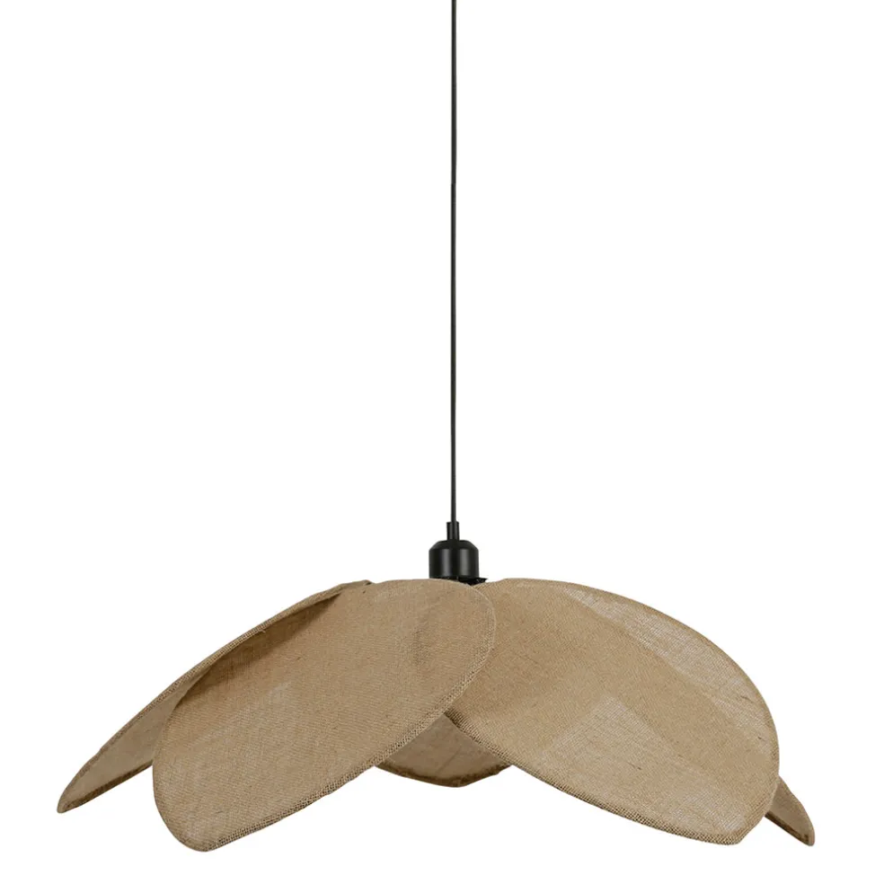 Suspension japandi en jute couleur lin naturel d110cm - Japandi