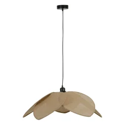 Suspension japandi en jute couleur lin naturel d110cm - Japandi