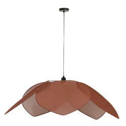 Suspension japandi en lin d110cm brun