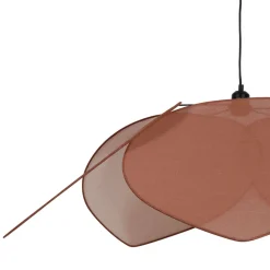 Suspension japandi en lin d110cm brun