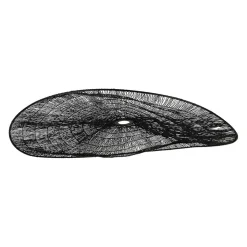 Suspension non electrique en fer naturel et noir d80cm - Organic