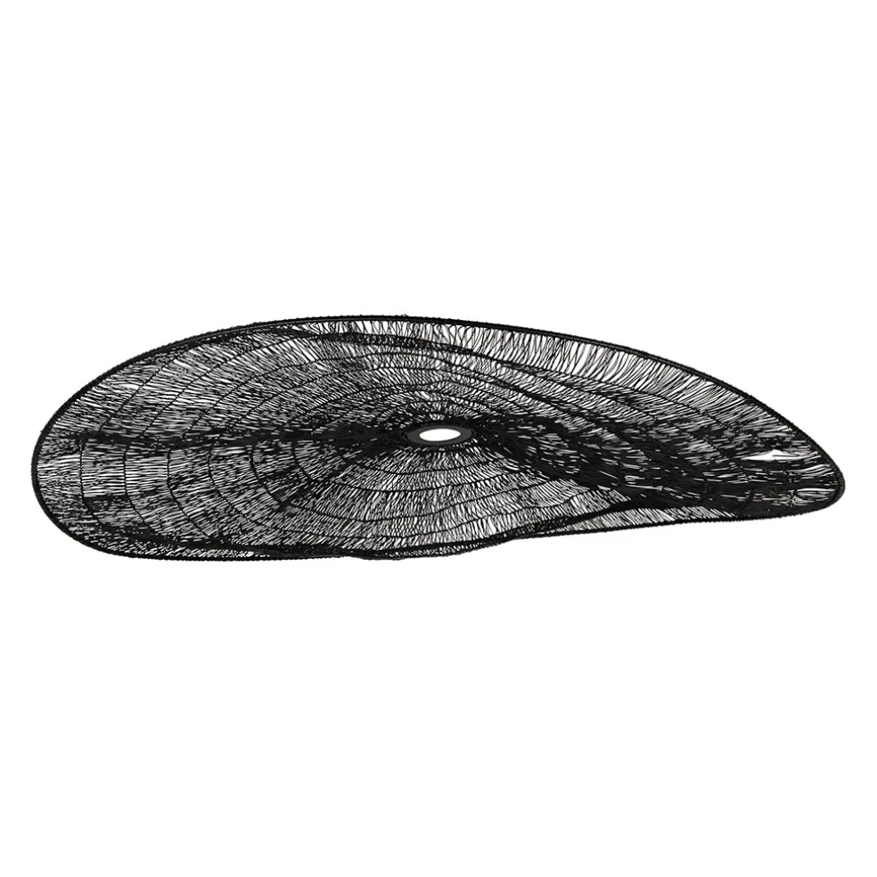 Suspension non electrique en fer naturel et noir d80cm - Organic