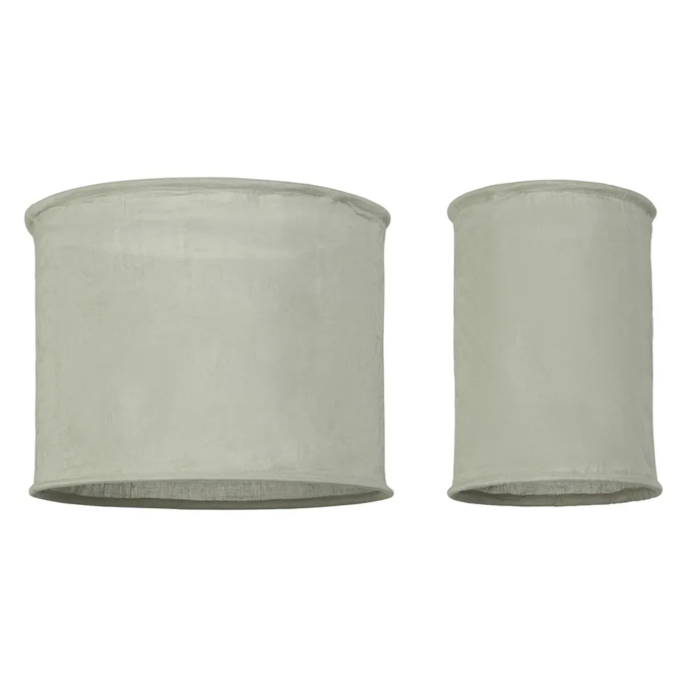 Suspension non électrifiée en lin et coton sauge d45xh35cm - Noho