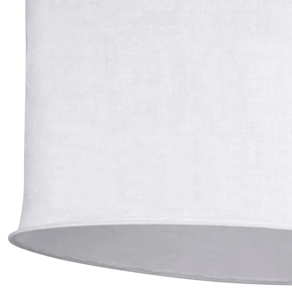 Suspension non électrique en lin et métal ecru h45cm - Noho