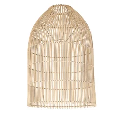 Suspension non électrique en rotin et fer naturel d40cm - Brasil