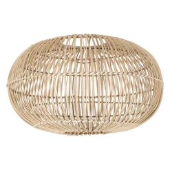 Suspension non électrique en rotin et fer naturel d40cm - Brasil