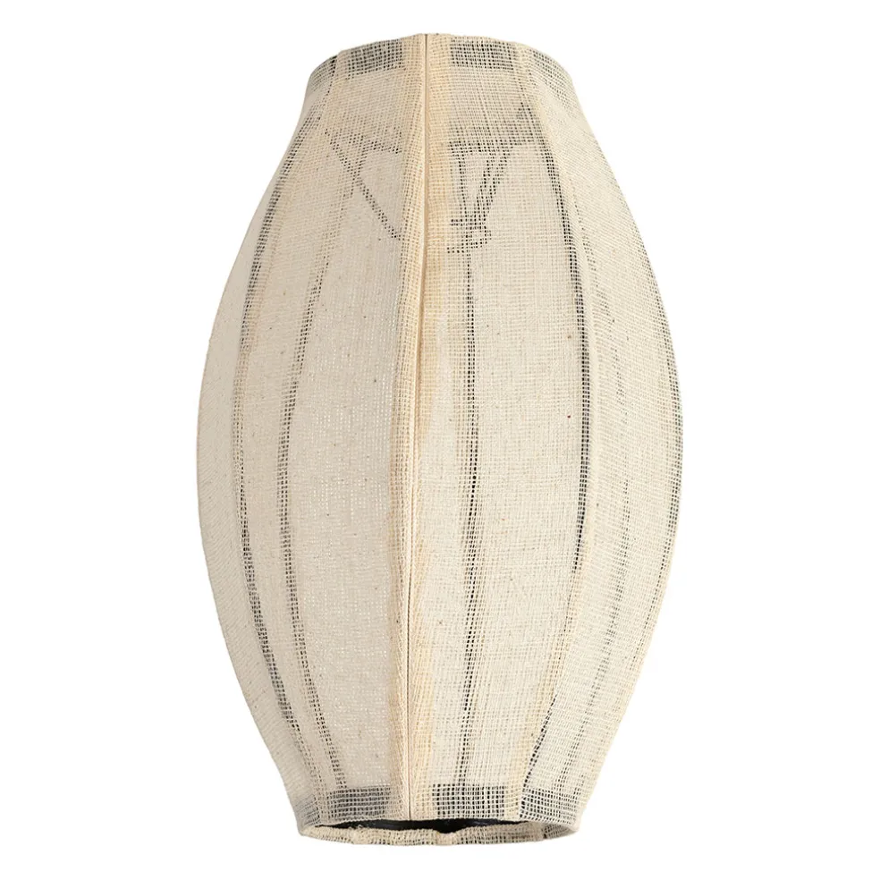 Suspensionen coton et fer écru non électrifiée d25xh39cm - Enigma