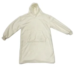 Sweat Plaid à capuche en tissu blanc clair - Teddy