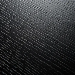 Table à manger avec allonge en placage chêne noir 180x105cm - Verona