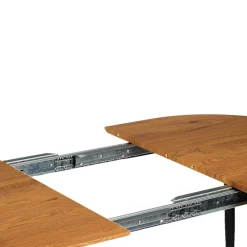 Table à manger avec allonge en bois 120(+40cm)x80cm - Lara