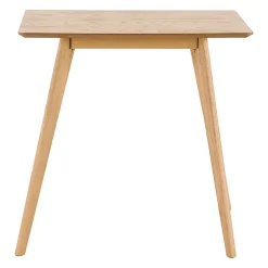 Table à manger carré effet chêne naturel 80x80cm - becka