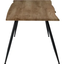 Table à manger en bois MDF et pieds en fer 110x75cm - Forest