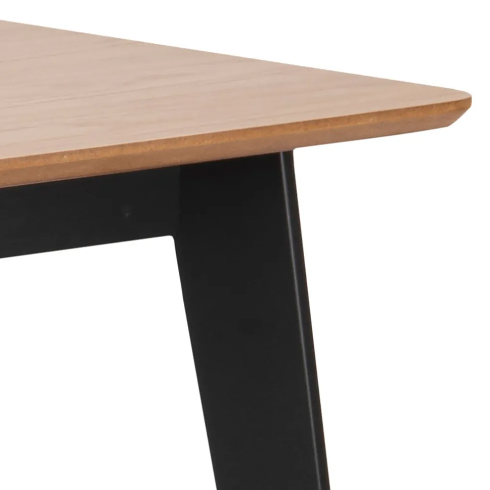 Table à manger en plaqué chêne 120x80cm - Roxy