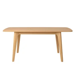 Table à manger extensible en placage et chêne naturel 140(+40)X90CM - Sublime