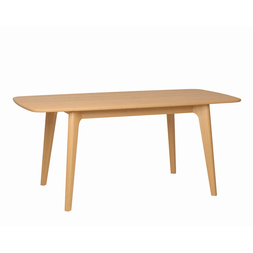 Table à manger extensible en placage et chêne naturel 140(+40)X90CM - Sublime