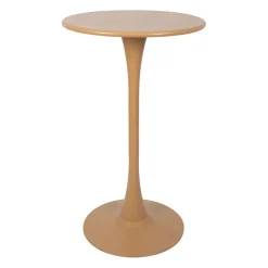 Table bar rond en fer beige d60cm - Lumi