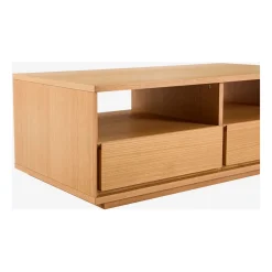 Table basse 2 tiroirs en chêne - Hazo