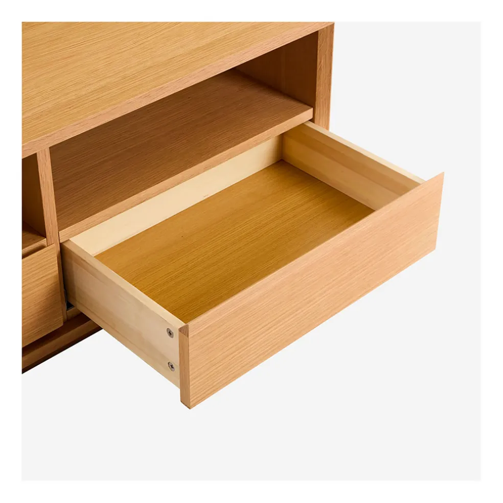 Table basse 2 tiroirs en chêne - Hazo