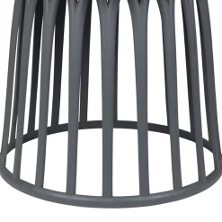 Table basse de jardin ronde grise d50cm - Lumi