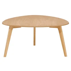 Table basse effet chêne naturel 80x80cm - becka