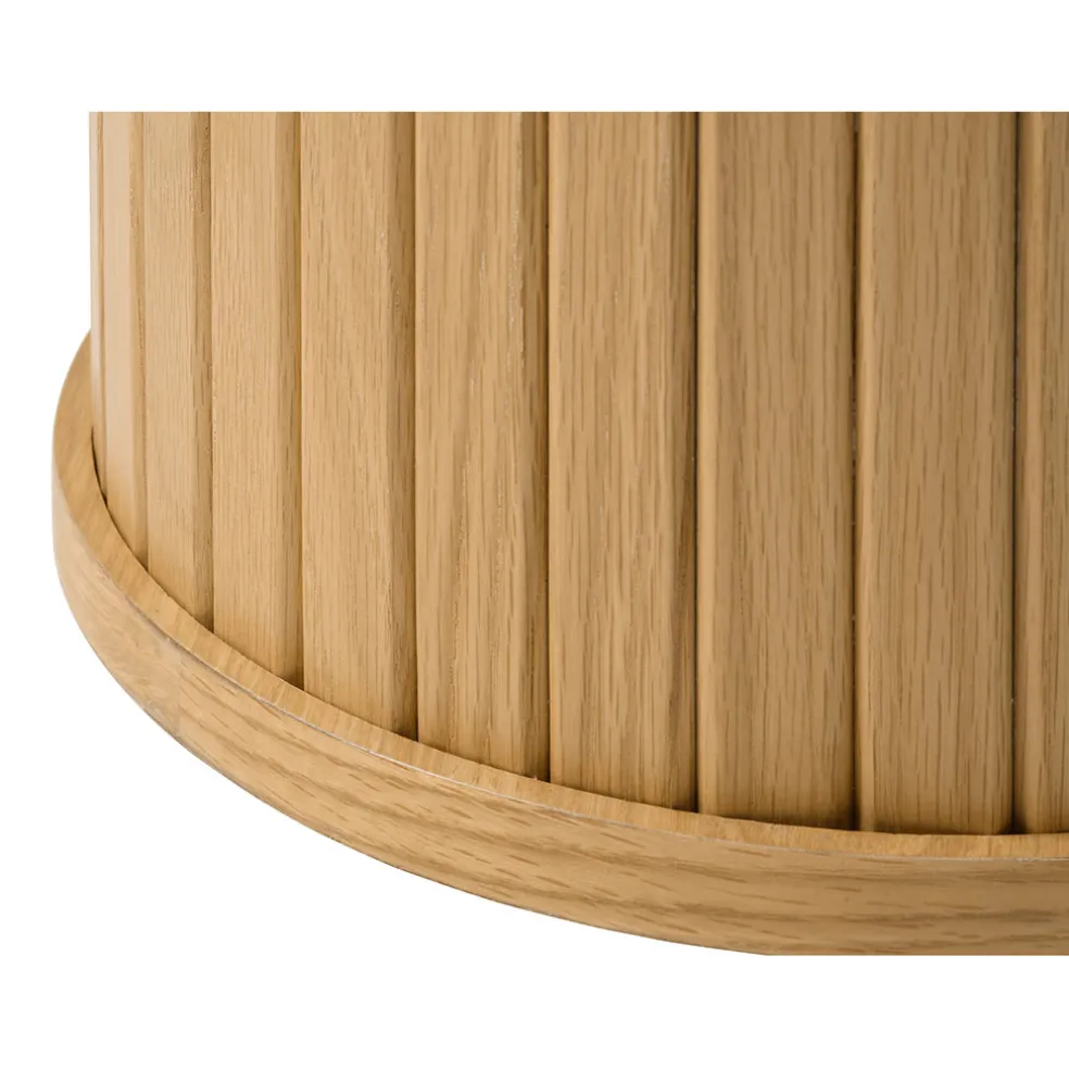 Table basse en chêne naturel d90cm - nola