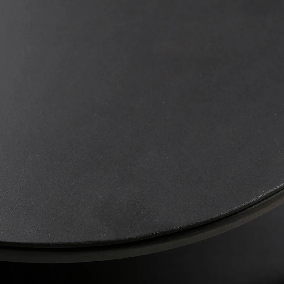 Table basse en métal noir L120cm -Gray