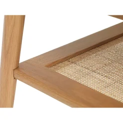 Table basse en placage chêne et cannage l120cm - barrali