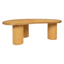 Table basse en rotin et bambou naturel 124x73cm - Saori