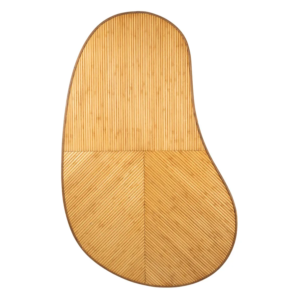 Table basse en rotin et bambou naturel 124x73cm - Saori