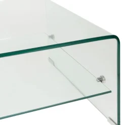 Table basse en verre trempé 110x55cm - Adela
