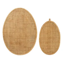 Table basse gigogne (lot de 2) en rotin naturel - Tamba