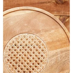 Table basse gigogne (lot de 2) en manguier naturel et fer noir - Balamea