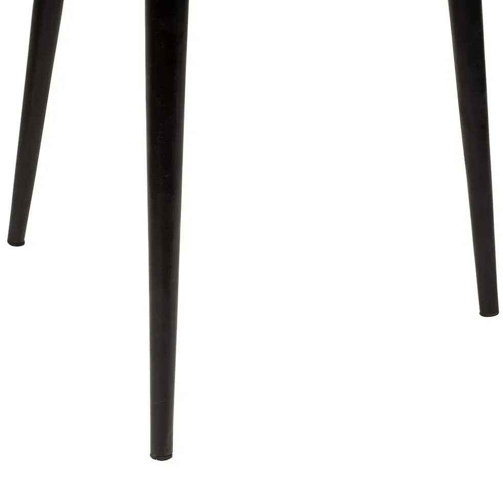 Table basse gigogne (lot de 2) en manguier naturel et fer noir - Balamea