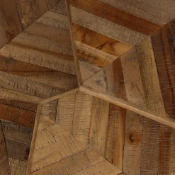 Table basse gigogne (lot de 3) en teck et métal - Woody