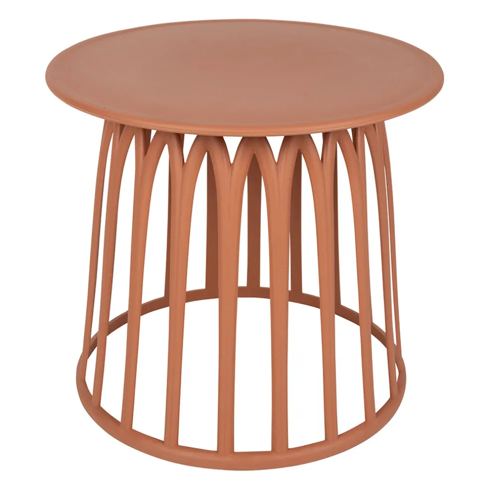 Table basse rond terracotta d50cm - Lumi