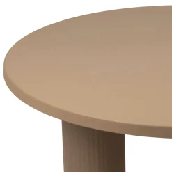 Table basse ronde 3 pieds en fer beige d70xh35cm - Organic