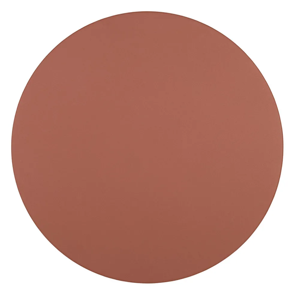 Table basse ronde 3 pieds en fer terracotta d70xh35cm - Minimal