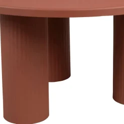 Table basse ronde 3 pieds en fer terracotta d70xh35cm - Minimal